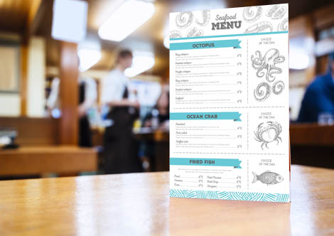 Menu printing